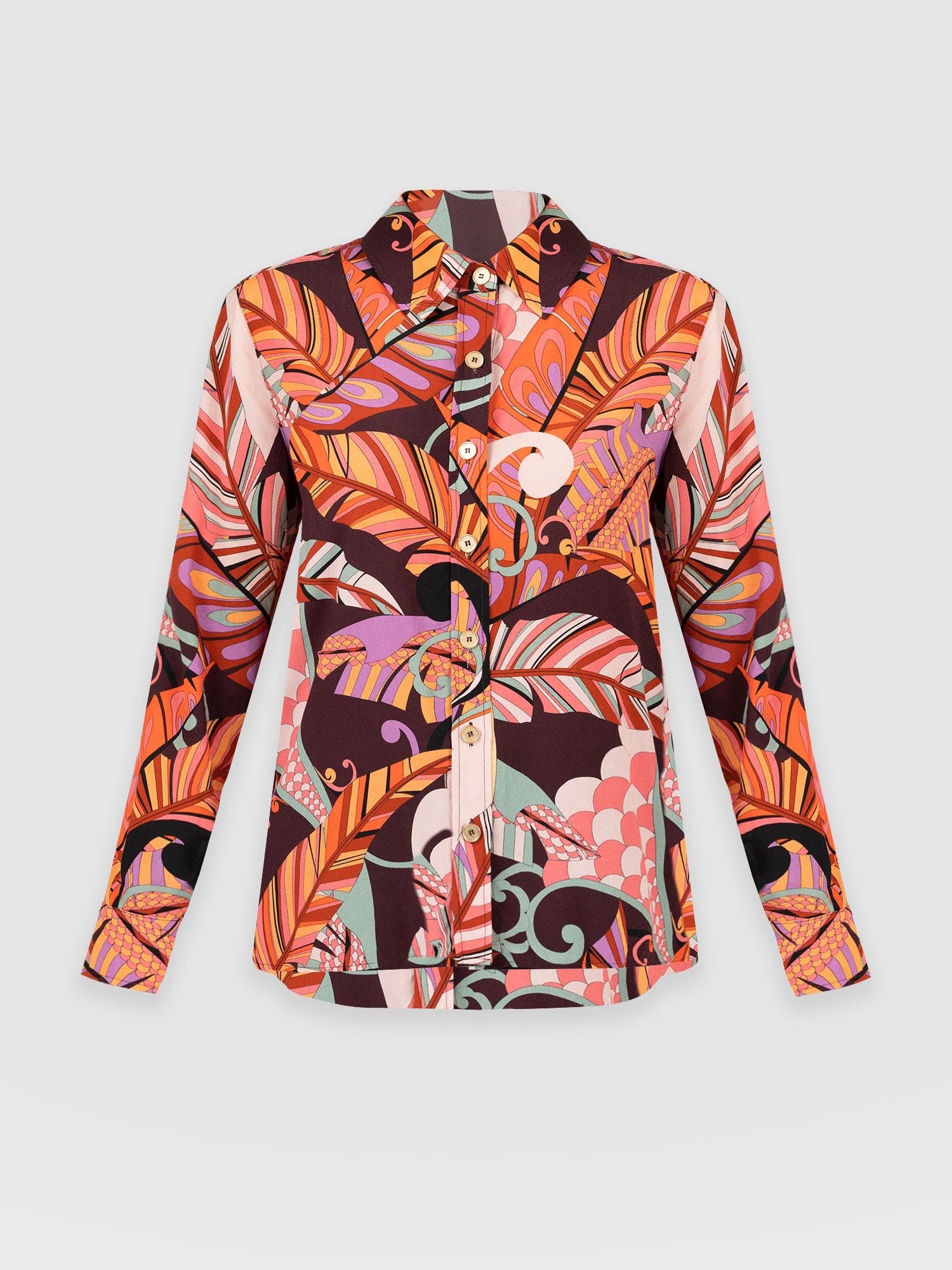 Octavia Shirt - Red Palm